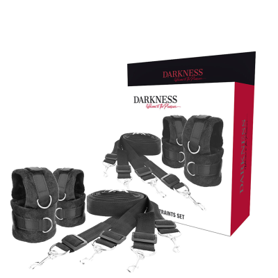 DARKNESS - SET DE ATADURAS PARA LA CAMA DARKNESS - SET DE ATADURAS PARA LA CAMA