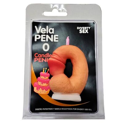 DIABLO PICANTE - PENIS CANDLE IN THE SHAPE OF THE NUMBER 0 FLESH COLOR DIABLO PICANTE - PENIS CANDLE IN THE SHAPE OF THE NUMBER 0 FLESH COLOR