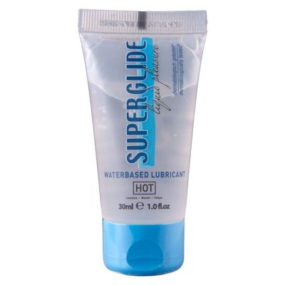 HOT - SUPERGLIDE LIQUID PLEASURE WATERBASED LUBRICANT 30 ML HOT - SUPERGLIDE LIQUID PLEASURE WATERBASED LUBRICANT 30 ML