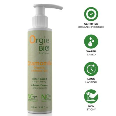 ORGIE - BIO CHAMOMILE ORGANIC WATER-BASED INTIMATE GEL 100 ML ORGIE - BIO CHAMOMILE ORGANIC WATER-BASED INTIMATE GEL 100 ML
