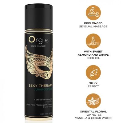 ORGIE - SEXY THERAPY APHRODISIAC SENSUAL MASSAGE OIL 200 ML ORGIE - SEXY THERAPY APHRODISIAC SENSUAL MASSAGE OIL 200 ML