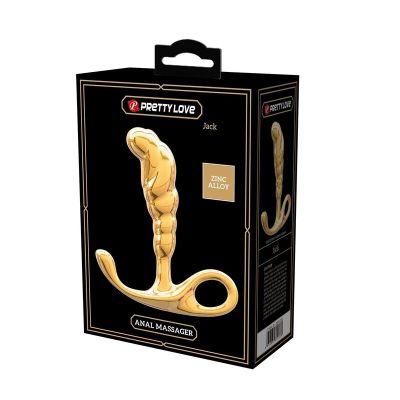 PRETTY LOVE - JACK ZINC ALLOY PROSTATE MASSAGER GOLD PRETTY LOVE - JACK ZINC ALLOY PROSTATE MASSAGER GOLD