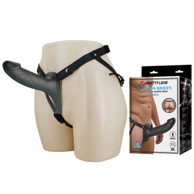 PRETTY LOVE - LANDON BLACK VIBRATING STRAP-ON PRETTY LOVE - LANDON BLACK VIBRATING STRAP-ON