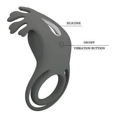 PRETTY LOVE - RECHARGEABLE VIBRATING RING WITH STIMULATOR PRETTY LOVE - RECHARGEABLE VIBRATING RING WITH STIMULATOR