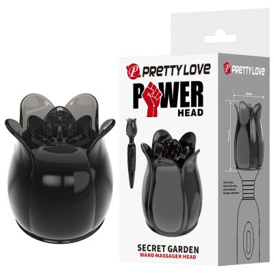 PRETTY LOVE - SECRET GARDEN BLACK MASSAGE HEAD PRETTY LOVE - SECRET GARDEN BLACK MASSAGE HEAD