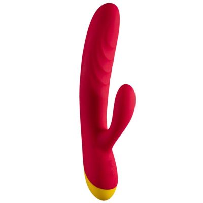 ROMP - JAZZ RECHARGEABLE RABBIT VIBRATOR RED ROMP - JAZZ RECHARGEABLE RABBIT VIBRATOR RED