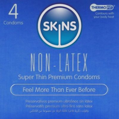 SKINS - LATEX-FREE CONDOMS PACK OF 4 SKINS - LATEX-FREE CONDOMS PACK OF 4