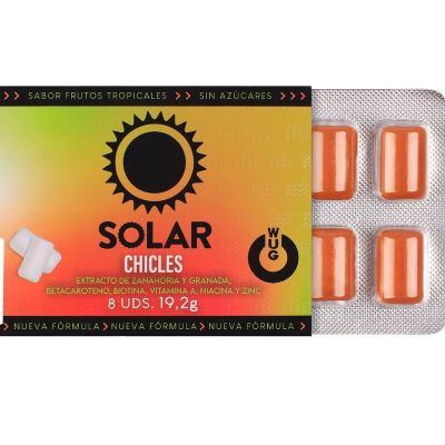 WUG SOLAR - FUNCTIONAL VITAMIN & ZINC TROPICAL FRUITS FLAVOUR GUM BLISTER 8 PCS WUG SOLAR - FUNCTIONAL VITAMIN & ZINC TROPICAL FRUITS FLAVOUR GUM BLISTER 8 PCS