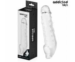 ADDICTED TOYS - FUNDAS PARA EL PENE TRANSPARENTE TALLA M 27 CM ADDICTED TOYS - FUNDAS PARA EL PENE TRANSPARENTE TALLA M 27 CM