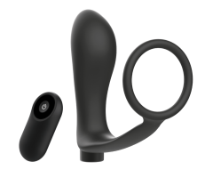 ADDICTED TOYS - PENIS RING WITH REMOTE CONTROL ANAL PLUG BLACK RECHARGEABLE ADDICTED TOYS - PENIS RING WITH REMOTE CONTROL ANAL PLUG BLACK RECHARGEABLE