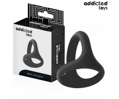 ADDICTED TOYS - THICK TRIPLE PENIS RING ADDICTED TOYS - THICK TRIPLE PENIS RING