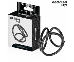ADDICTED TOYS - TRIPLE PENIS RING ADDICTED TOYS - TRIPLE PENIS RING