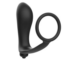 ADDICTED TOYS - VIBRATORY ANAL PLUG WITH PENIS RING ADDICTED TOYS - VIBRATORY ANAL PLUG WITH PENIS RING