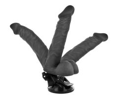 BASECOCK - VIBRADOR REALÍSTICO ARTICULABLE CONTROL REMOTO NEGRO 20 CM -O- 4.5 CM BASECOCK - VIBRADOR REALÍSTICO ARTICULABLE CONTROL REMOTO NEGRO 20 CM -O- 4.5 CM