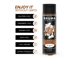 BRUMA - ACEITE DE MASAJE PREMIUM EFECTO CALOR SABOR TARTA AMERICANA 3 EN 1 - 100 ML BRUMA - ACEITE DE MASAJE PREMIUM EFECTO CALOR SABOR TARTA AMERICANA 3 EN 1 - 100 ML
