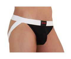 BURN - 004 JOCK SHINY BLACK / WHITE M BURN - 004 JOCK SHINY BLACK / WHITE M