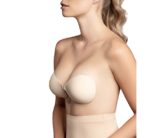 BYE-BRA - BRA INVISIBLE BEIGE CUP A BYE-BRA - BRA INVISIBLE BEIGE CUP A