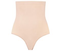 BYE-BRA - SOFT TOUCH SEAMLESS HIGH WAIST THONG BEIGE SIZE XXL BYE-BRA - SOFT TOUCH SEAMLESS HIGH WAIST THONG BEIGE SIZE XXL