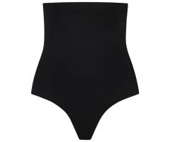 BYE-BRA - SOFT TOUCH SEAMLESS HIGH WAIST THONG BLACK SIZE L BYE-BRA - SOFT TOUCH SEAMLESS HIGH WAIST THONG BLACK SIZE L