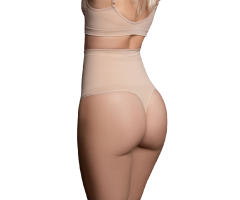 BYE-BRA - THONG STYLE SEAMLESS GIRDLE BEIGE SIZE XL BYE-BRA - THONG STYLE SEAMLESS GIRDLE BEIGE SIZE XL