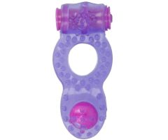 CASUAL LOVE - RING VIBRATING DOUBLE PLEASURE PURPLE CASUAL LOVE - RING VIBRATING DOUBLE PLEASURE PURPLE