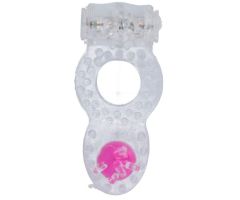 CASUAL LOVE - RING VIBRATING DOUBLE PLEASURE TRANSPARENT CASUAL LOVE - RING VIBRATING DOUBLE PLEASURE TRANSPARENT