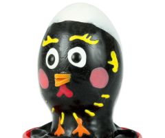 CONDOMERIE - HANDPAINTED NOVELTY CONDOMS CHICKEN BLACK CONDOMERIE - HANDPAINTED NOVELTY CONDOMS CHICKEN BLACK
