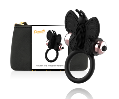 COQUETTE CHIC DESIRE - COCK RING BUTTERFLY ANILLO VIBRADOR NEGRO / GOLD COQUETTE CHIC DESIRE - COCK RING BUTTERFLY ANILLO VIBRADOR NEGRO / GOLD