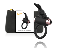 COQUETTE CHIC DESIRE - COCK RING WITH VIBRATOR BLACK/ GOLD COQUETTE CHIC DESIRE - COCK RING WITH VIBRATOR BLACK/ GOLD