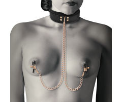 COQUETTE CHIC DESIRE - FANTASY NIPPLE CLAMP NECKLACE WITH NEOPRENE LINING COQUETTE CHIC DESIRE - FANTASY NIPPLE CLAMP NECKLACE WITH NEOPRENE LINING