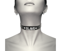 COQUETTE CHIC DESIRE - SLAVE VEGAN LEATHER CHOKER COQUETTE CHIC DESIRE - SLAVE VEGAN LEATHER CHOKER