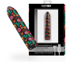 CUSTOM BULLETS - BALA RECARGABLE SKULL 10 INTENSIDADES CUSTOM BULLETS - BALA RECARGABLE SKULL 10 INTENSIDADES