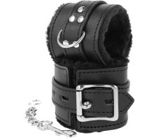 DARKNESS - BLACK LINED BDSM HANDCUFFS DARKNESS - BLACK LINED BDSM HANDCUFFS