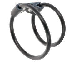 DARKNESS - DOUBLE FLEXIBLE PENIS RING DARKNESS - DOUBLE FLEXIBLE PENIS RING