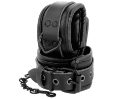 DARKNESS - ESPOSAS AJUSTABLES MANOS LEATHER NEGRO DARKNESS - ESPOSAS AJUSTABLES MANOS LEATHER NEGRO