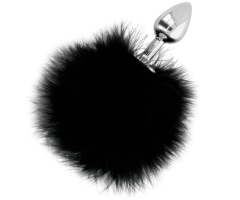 DARKNESS - EXTRA BUTTPLUG ANAL CON COLA NEGRO 7 CM DARKNESS - EXTRA BUTTPLUG ANAL CON COLA NEGRO 7 CM