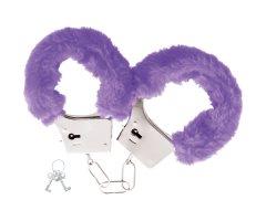 DARKNESS - LILAC LINED METAL HANDCUFFS DARKNESS - LILAC LINED METAL HANDCUFFS