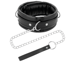 DARKNESS - SOFT LEATHER NECKLACE WITH CHAIN DARKNESS - SOFT LEATHER NECKLACE WITH CHAIN