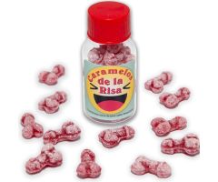 DIABLO PICANTE - 12 PENIS-SHAPED LAUGHTER CANDIES STRAWBERRY/CHERRY DIABLO PICANTE - 12 PENIS-SHAPED LAUGHTER CANDIES STRAWBERRY/CHERRY