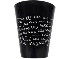 DIABLO PICANTE - BLACK CUP 500 ML WITH WHITE BOOBS DIABLO PICANTE - BLACK CUP 500 ML WITH WHITE BOOBS