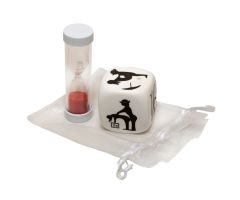 DIABLO PICANTE - DADO DE POSTURAS CON RELOJ DE ARENA DIABLO PICANTE - DADO DE POSTURAS CON RELOJ DE ARENA