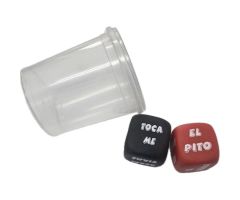DIABLO PICANTE - DICE GAME VERB + BODY PART WITH CUP DIABLO PICANTE - DICE GAME VERB + BODY PART WITH CUP