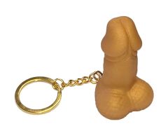 DIABLO PICANTE - GOLDEN PENIS SHAPED KEYCHAIN DIABLO PICANTE - GOLDEN PENIS SHAPED KEYCHAIN