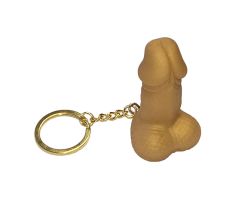 DIABLO PICANTE - PENIS SHAPED WHISTLE KEYRING GOLD COLOR DIABLO PICANTE - PENIS SHAPED WHISTLE KEYRING GOLD COLOR