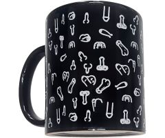 DIABLO PICANTE - TAZA NEGRA PENES 370 ML DIABLO PICANTE - TAZA NEGRA PENES 370 ML