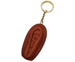 DIABLO PICANTE - VAGINA KEYCHAIN DARK TONE DIABLO PICANTE - VAGINA KEYCHAIN DARK TONE
