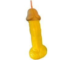DIABLO PICANTE - YELLOW PLASTIC PENIS GLASS DIABLO PICANTE - YELLOW PLASTIC PENIS GLASS