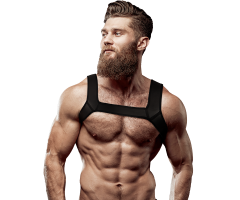 FETISH SUBMISSIVE ATTITUDE - ARNÉS NEOPRENO PECHO HOMBRE TALLA M FETISH SUBMISSIVE ATTITUDE - ARNÉS NEOPRENO PECHO HOMBRE TALLA M