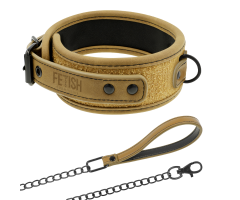 FETISH SUBMISSIVE ORIGEN - NEOPRENE LINED NECKLACE WITH CHAIN FETISH SUBMISSIVE ORIGEN - NEOPRENE LINED NECKLACE WITH CHAIN