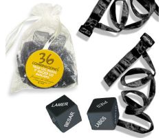 INEDIT - KIT BOLSA ORGANZA ATADURAS NEGRO INEDIT - KIT BOLSA ORGANZA ATADURAS NEGRO